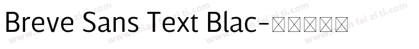 Breve Sans Text Blac字体转换